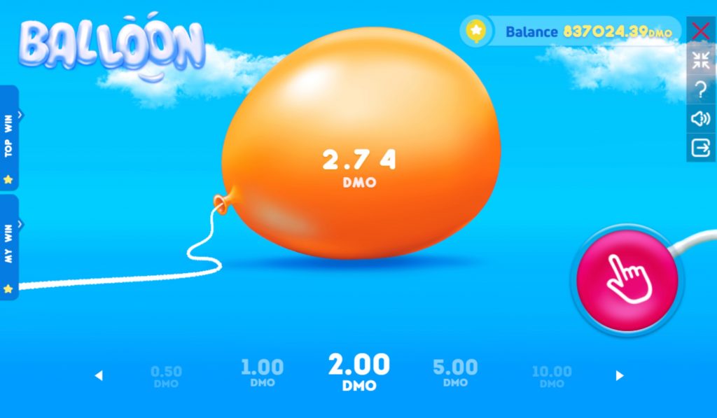 Jogo balloon crash.