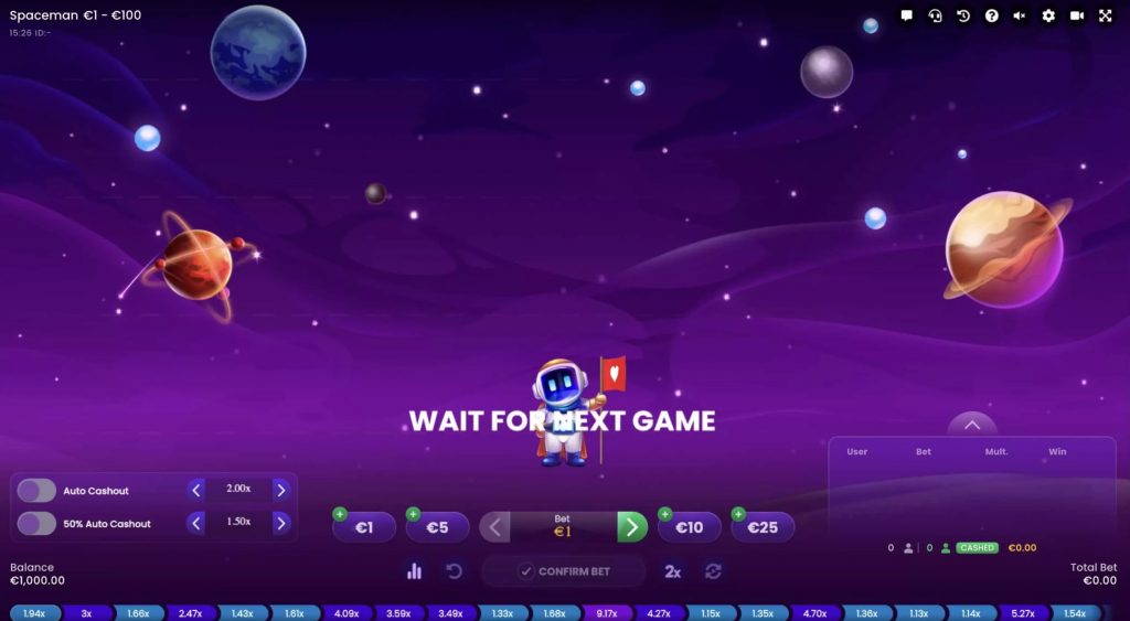 Play spaceman game.