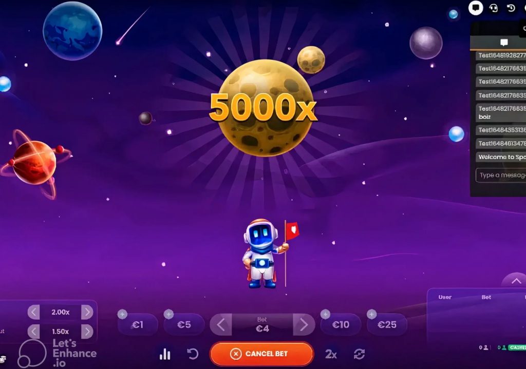 Spaceman money game.